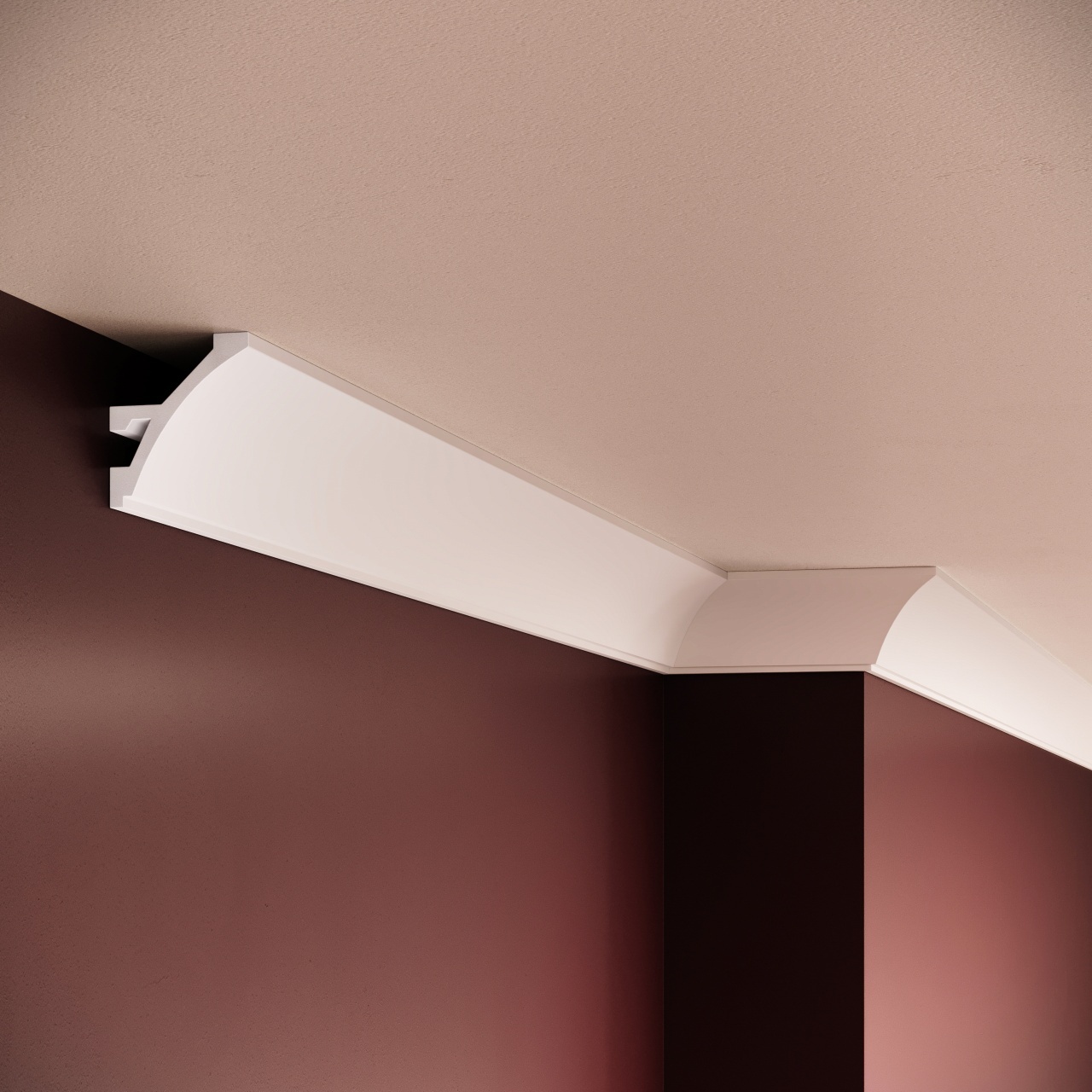 Cornisa polimer rigid, Manavi, ES8 - 5.2x4.5x200 cm
