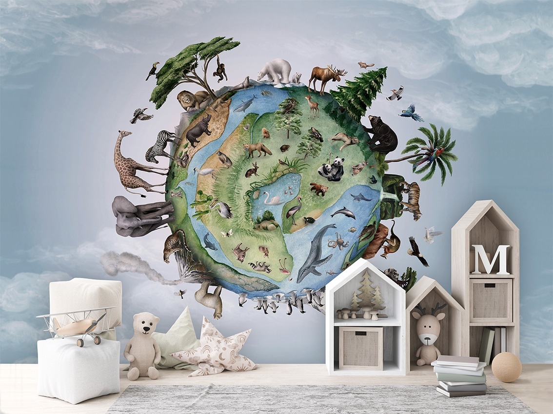 Fototapet Animals of Earth, Kikki Belle