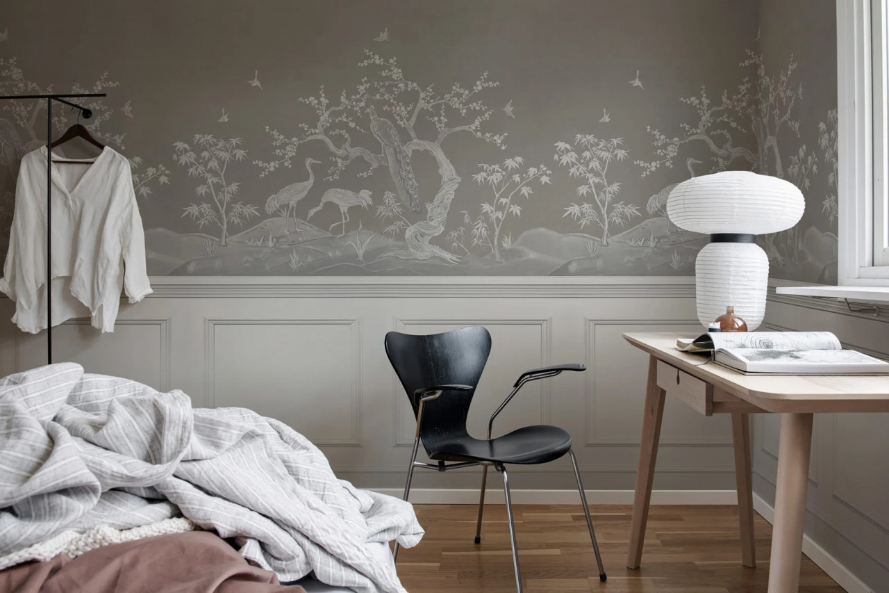 Fototapet, Chinoiserie Lace, Panels, Rebel Walls