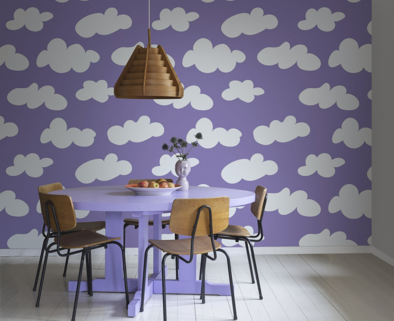 Fototapet, Cloudy, Lilac, Rebel Walls