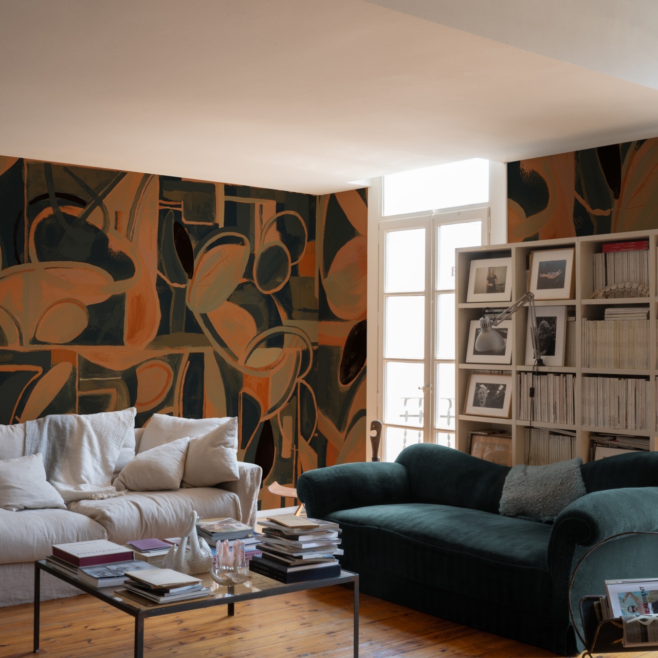 Fototapet lavabil Giant Abstract, Black, TresTintas