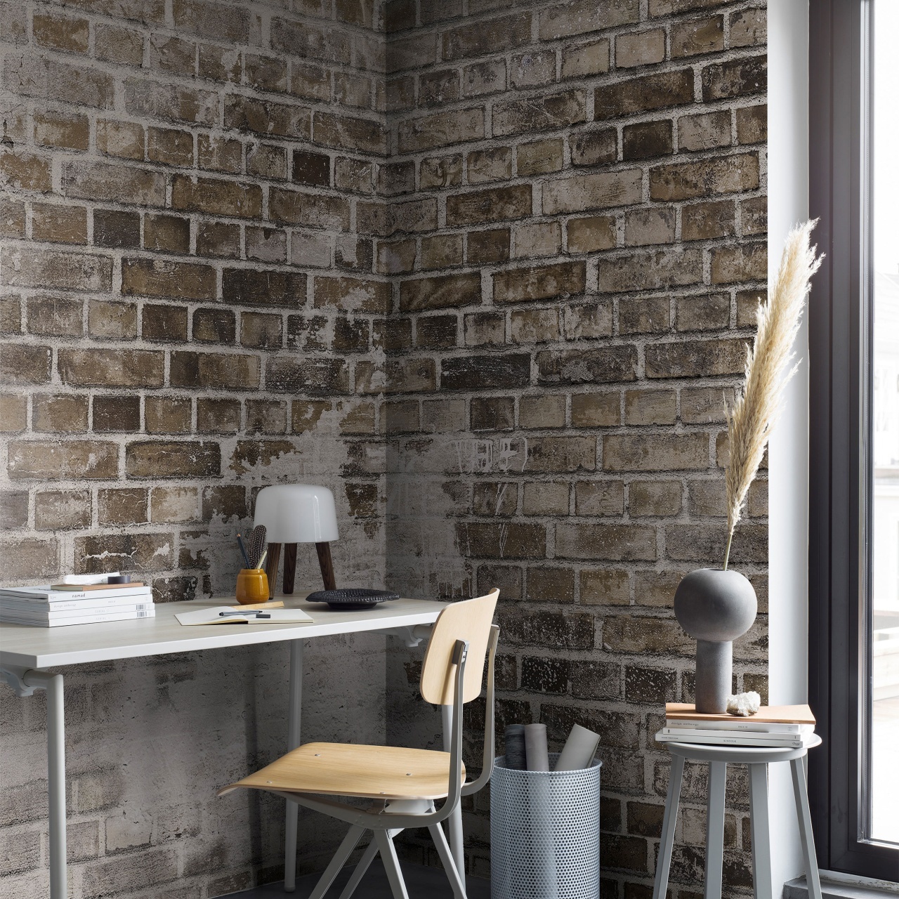 Fototapet lavabil, Weathered Bricks 9535W