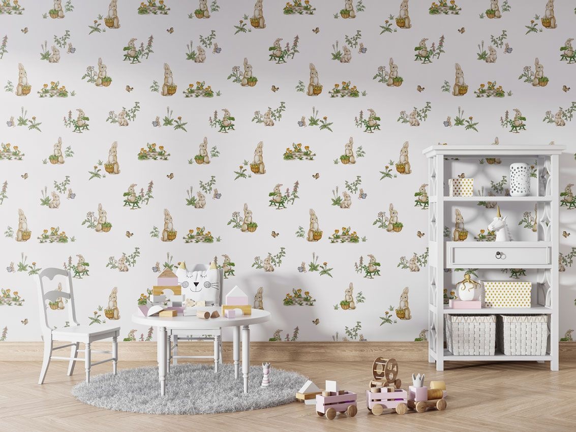 Fototapet Rabbit Family, Kikki Belle