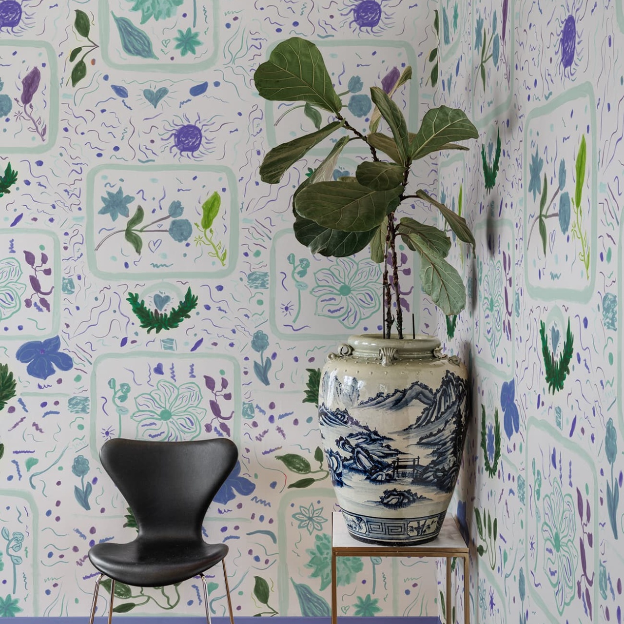 Fototapet, Reverie, Lilac, Rebel Walls