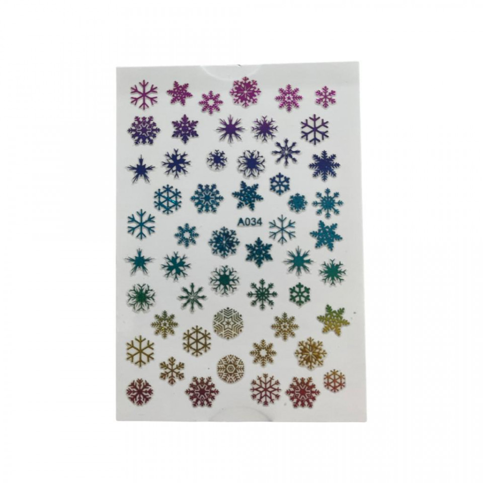 Decoratiuni unghii motive de craciun Model 9*6 cm A034