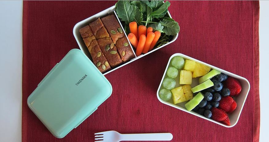 Cutie pentru pranz - Bento Box Expanded Double - Green | Takenaka
