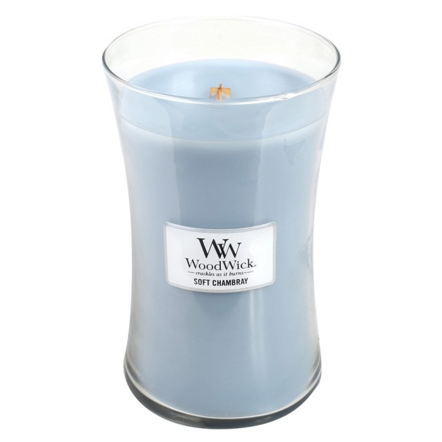 Lumanare parfumata - Large - Soft Chambray | WoodWick