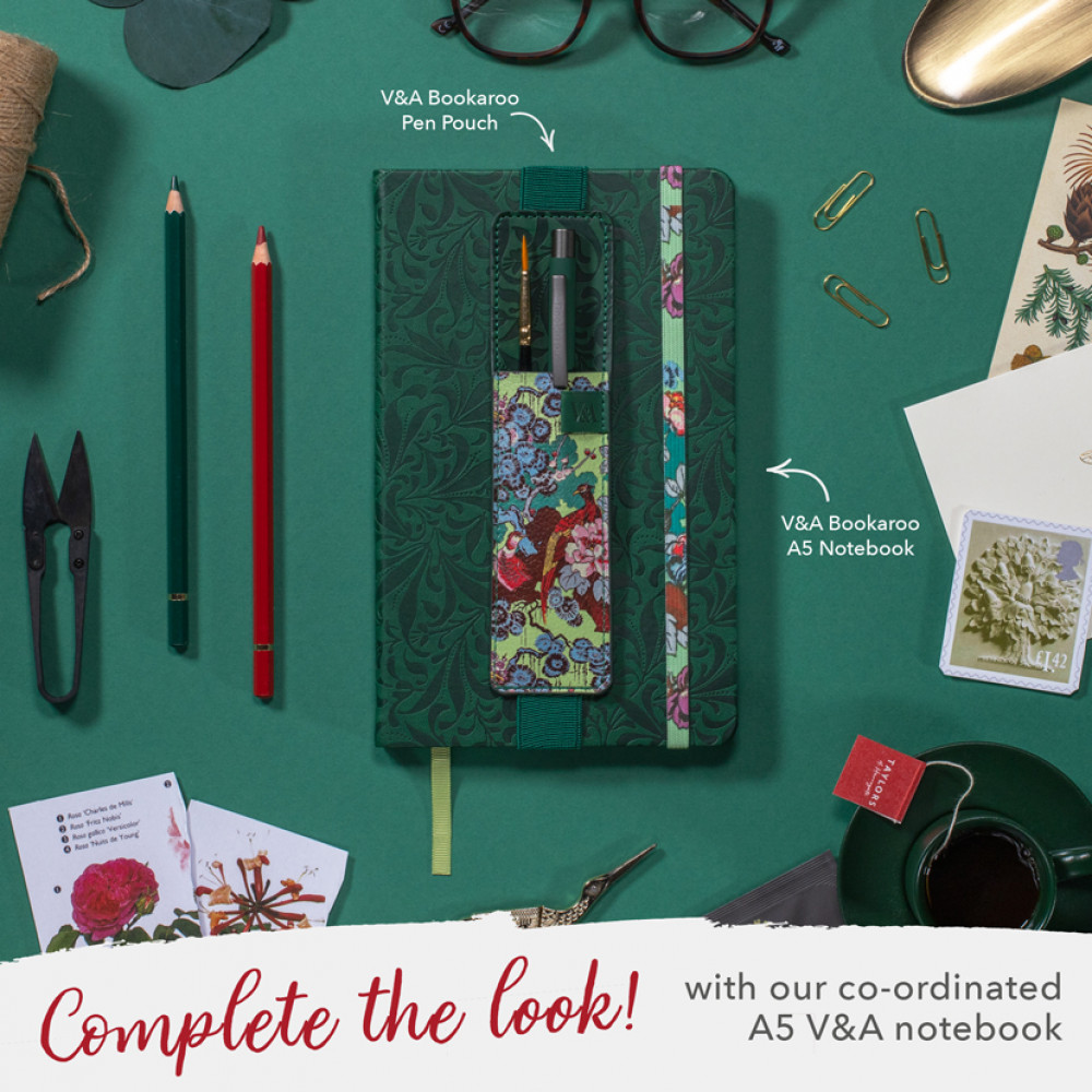 Semn de carte - Bookaroo Pen Pouch - V&A Sundour Pheasant | If (That Company Called)