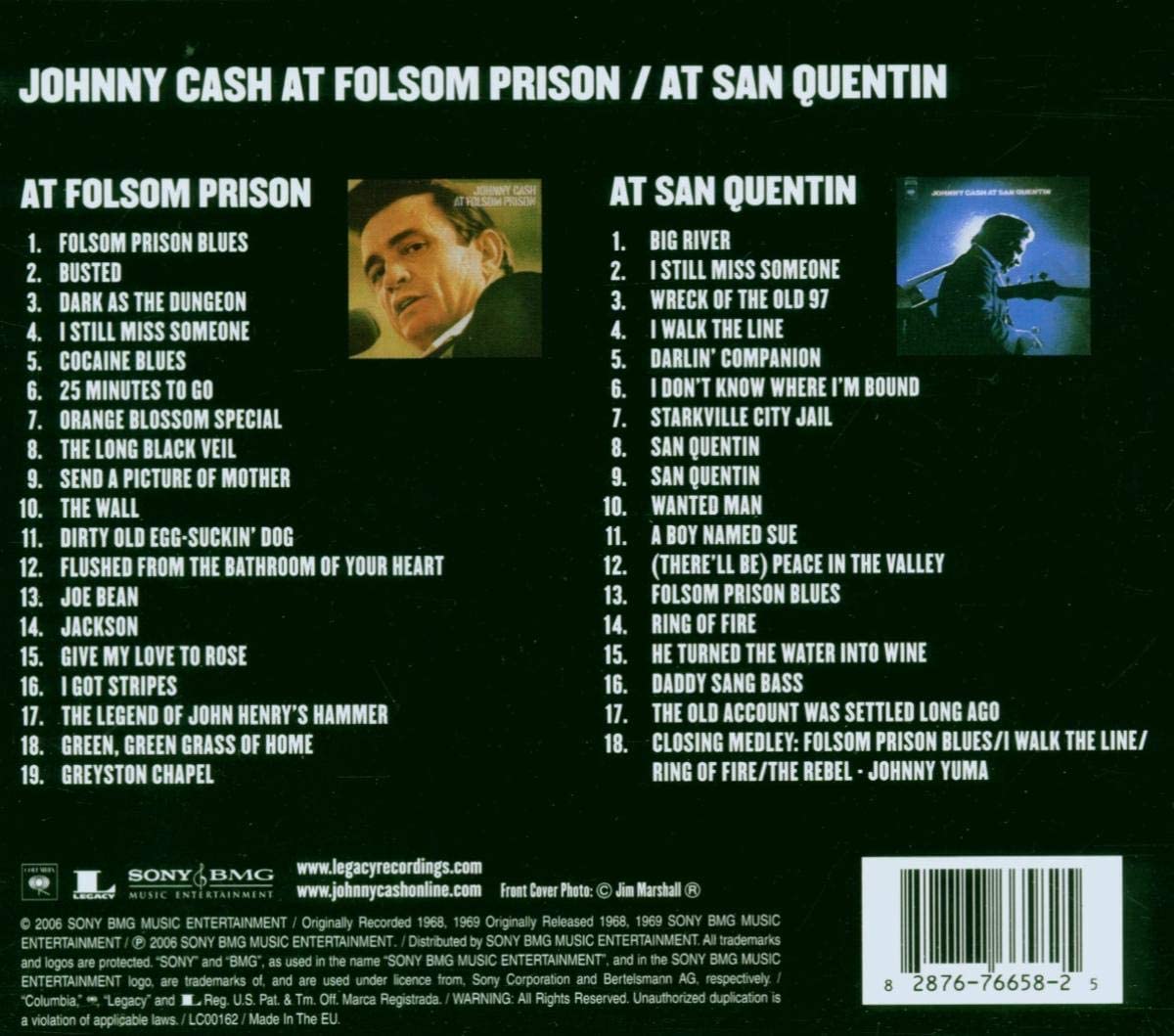 Johnny Cash At Folsom Prison / At San Quentin | Johnny Cash