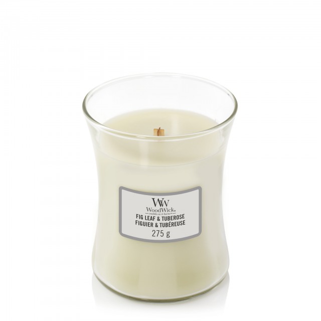 Lumanare parfumata - Fig Leaf & Tuberose, Medium Jar | WoodWick