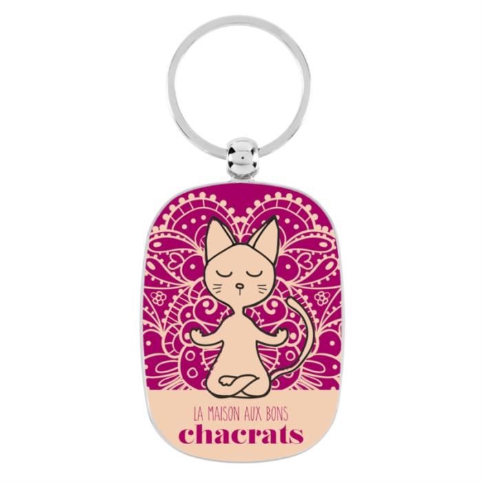 Breloc - Chat Yoga | Derriere la porte