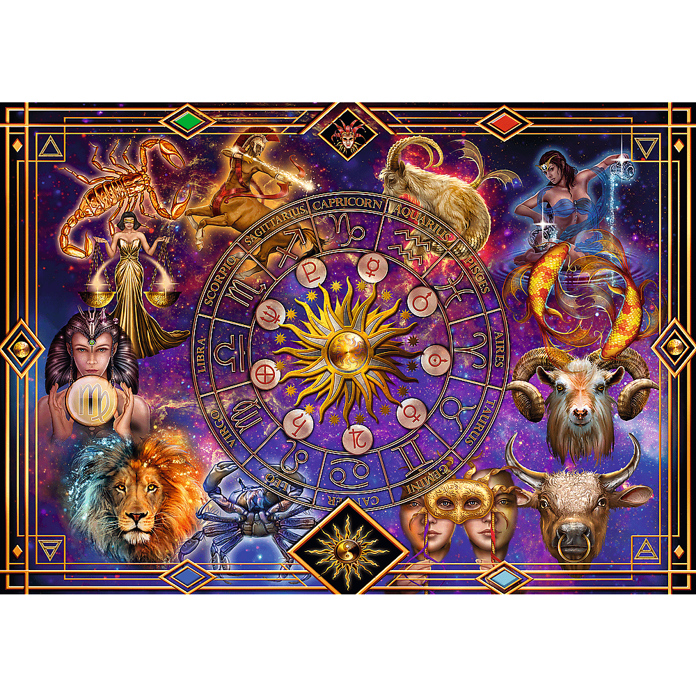 Puzzle 1040 piese - Spiral - Zodiac Signs | Trefl