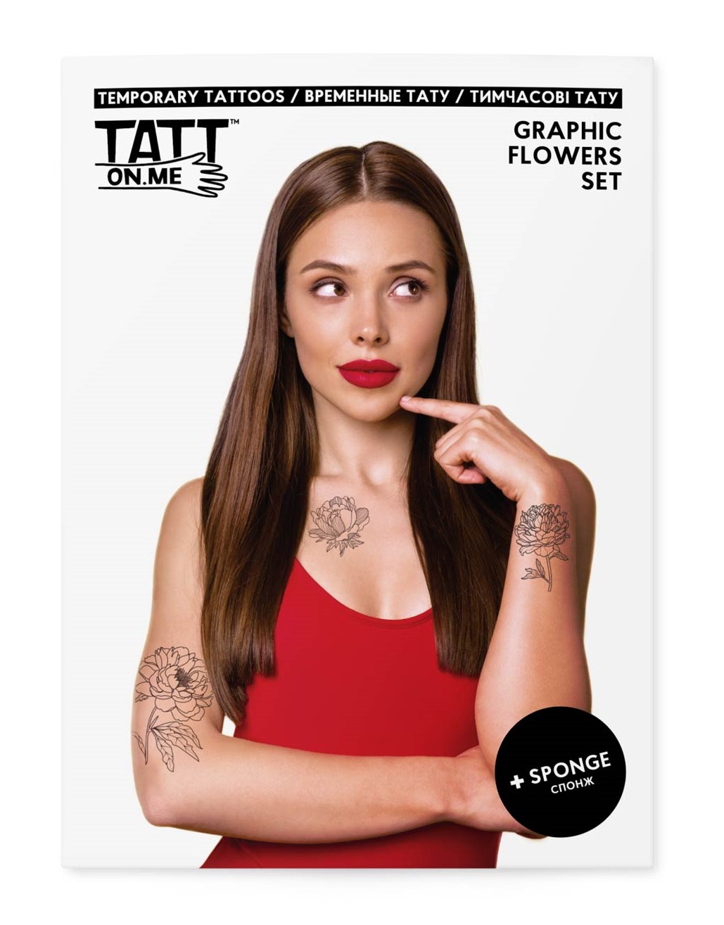 Tatuaje temporare - Graphic Flowers | Tatton.me
