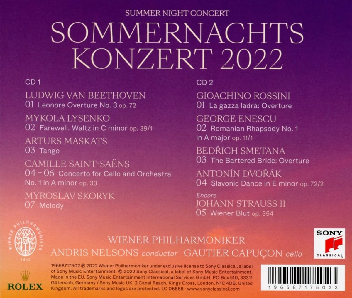 Sommernachtskonzert 2022 / Summer Night Concert 2022 | Andris Nelsons, Wiener Philharmoniker