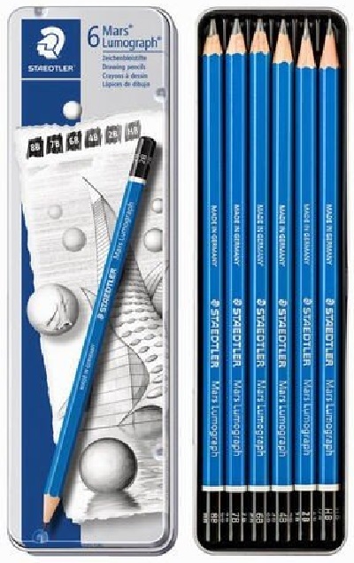 Set 6 creioane - Mars Lumograph | Staedtler