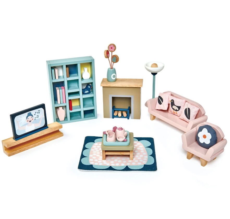 Set mobilier - Dolls House Sitting Room | Tender Leaf Toys