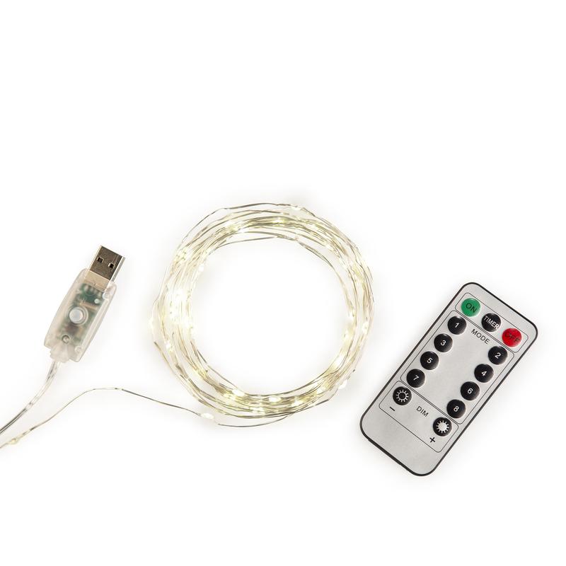 Instalatie decorativa - Extra Long - Silver String Lights | Kikkerland