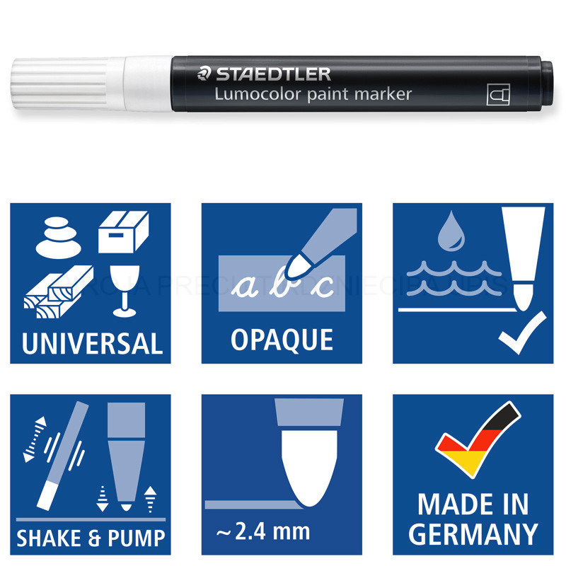 Set 5 markere cu vopsea - Lumocolor | Staedtler