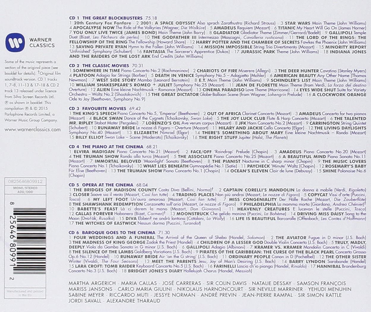 100 Best Film Classics (6xCD) | Various Artists