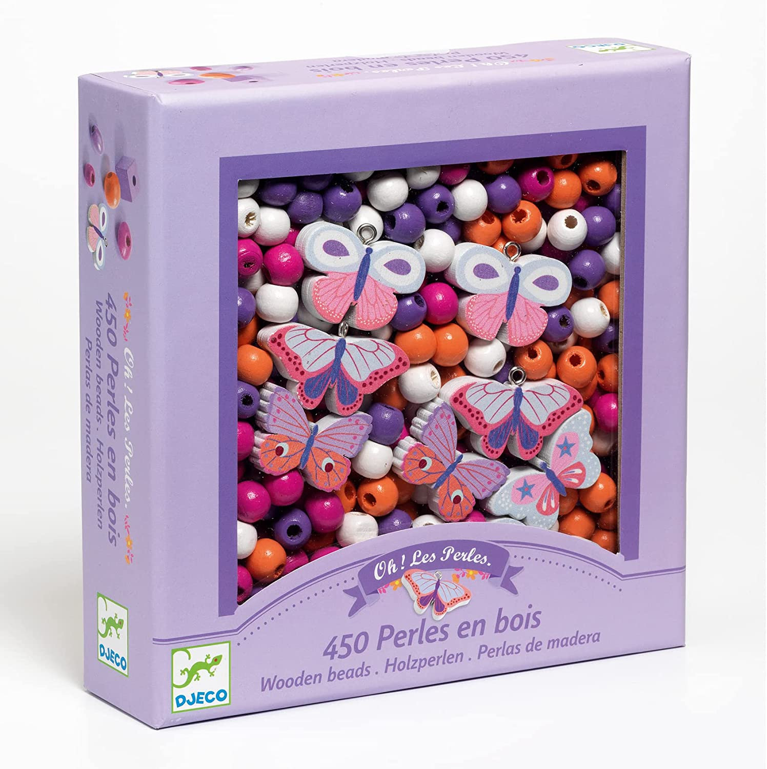 Kit creativ - Wooden Beads - Butterflies | Djeco