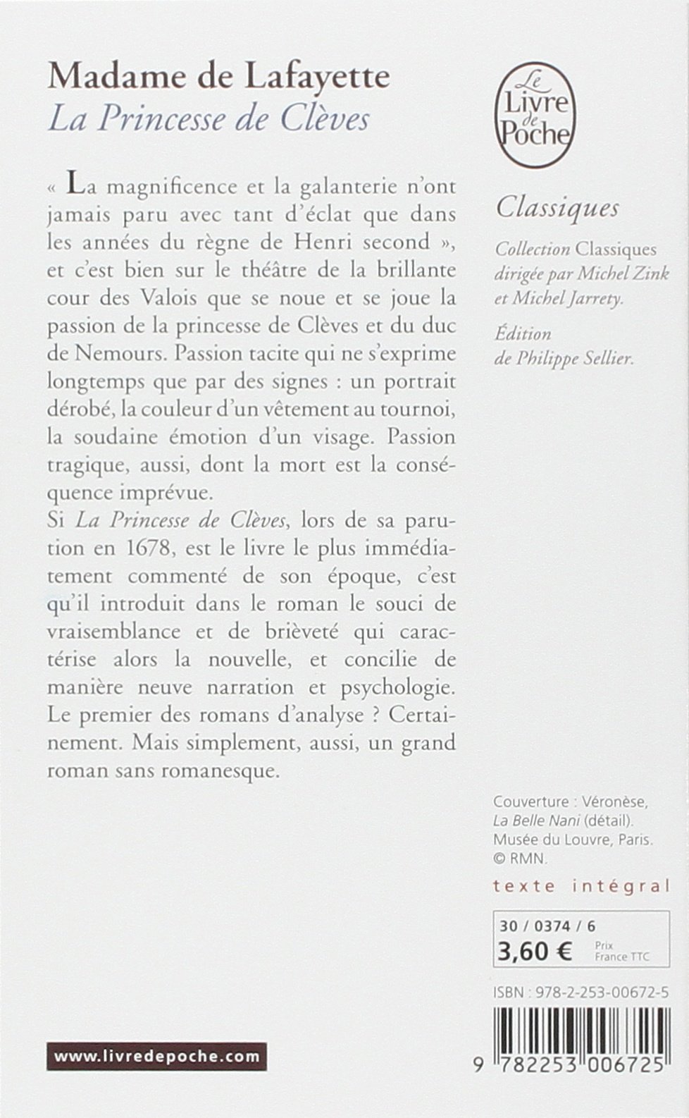 La Princesse De Cleves | Madame De La Fayette