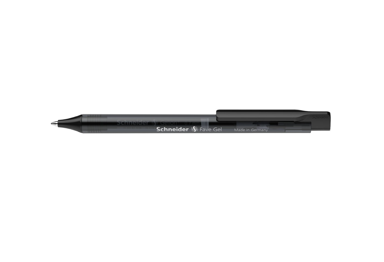 Pix cu gel Schneider Fave, 0.4 mm - Negru | Schneider