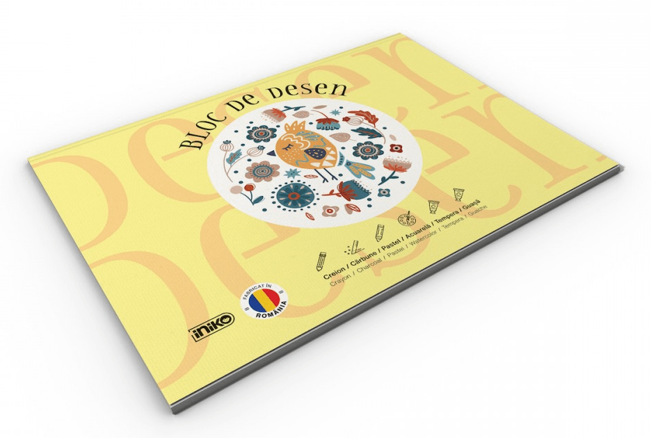 Bloc de desen - A3, 15 file, 250 gr - Lykke | Iniko