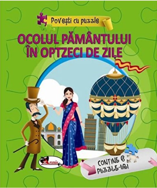 Povesti cu puzzle - Ocolul Pamantului in 80 de zile |