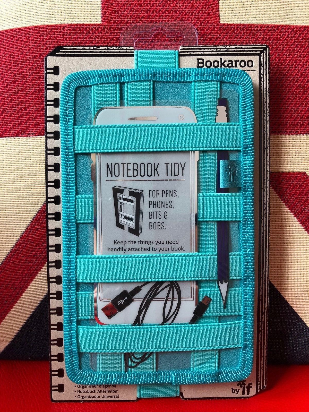 Suport elastic pentru carnet - Tidy - Turquoise | If (That Company Called)