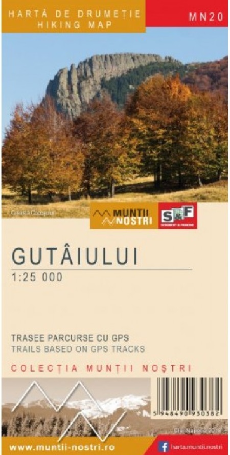 Harta de drumetie - Muntii Gutaiului |