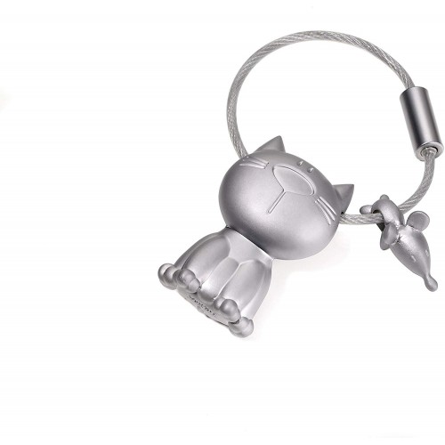 Breloc metalic - Cat & Mouse | Troika