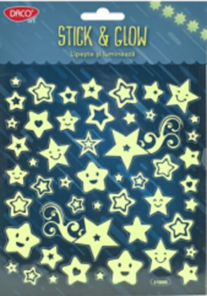 Set stickers - Lipeste si lumineaza - Stele | Daco