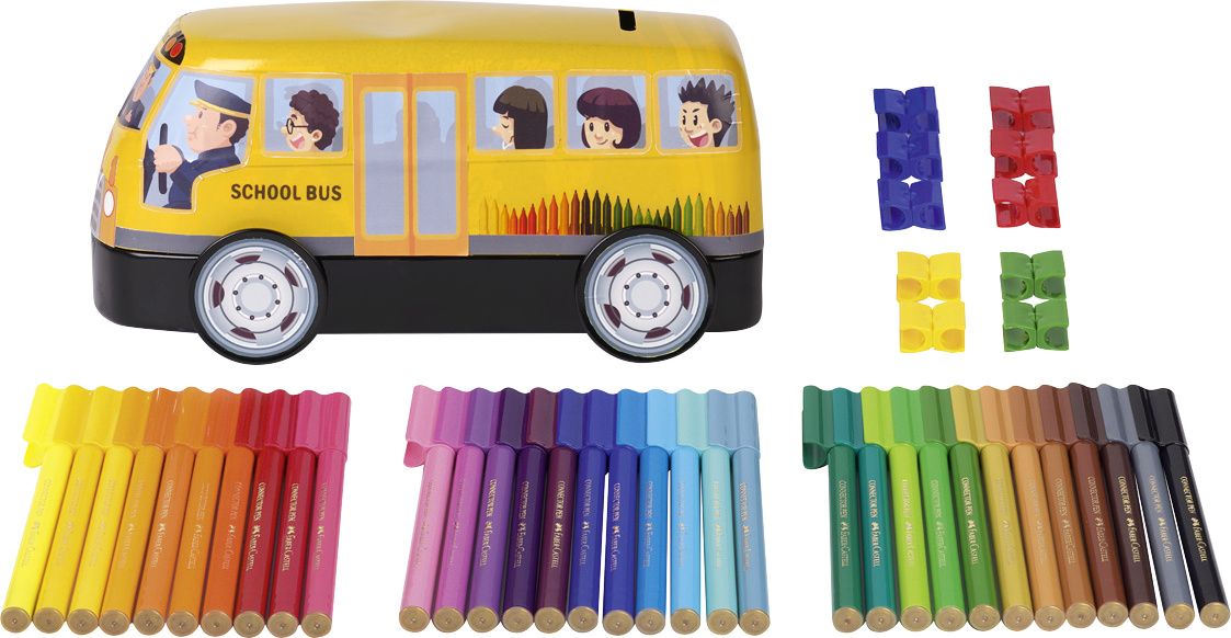 Set 33 carioci - Connector - School Bus | Faber-Castell