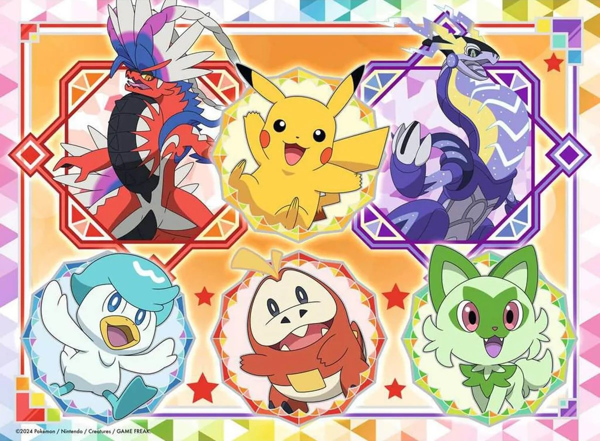 Puzzle 100 piese - Pokemon - Personaje | Ravensburger