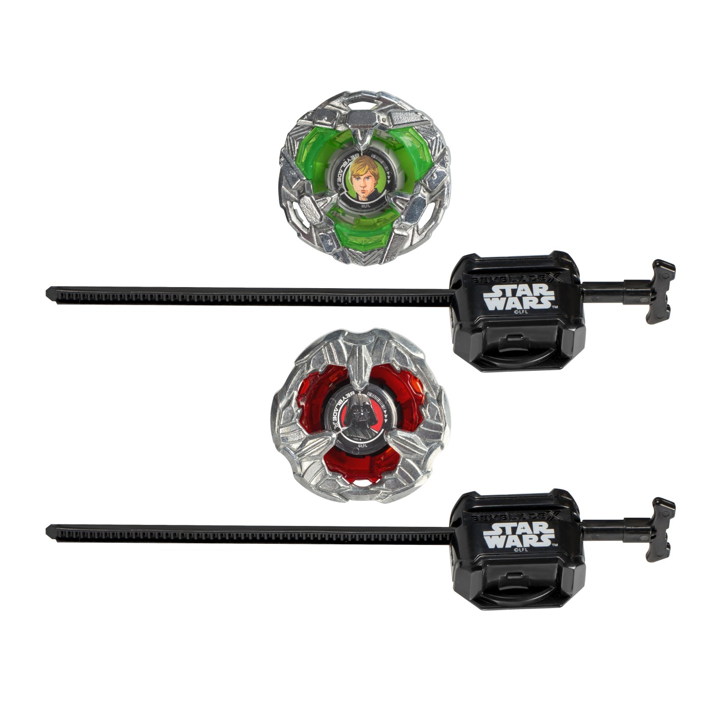 Jucarie - Beyblade x Star Wars - Luke Skywalker 4-80B & Darth Vader 4-60P | Hasbro