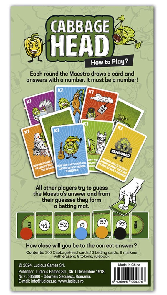 Joc - Cabbage Head | Ludicus Games