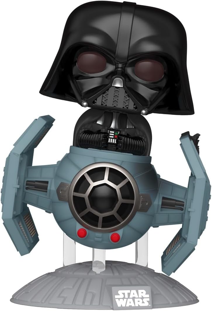 Figurina - Pop! Deluxe Star Wars: Darth Vader with Tie Advanced X1 Starfighter | Funko