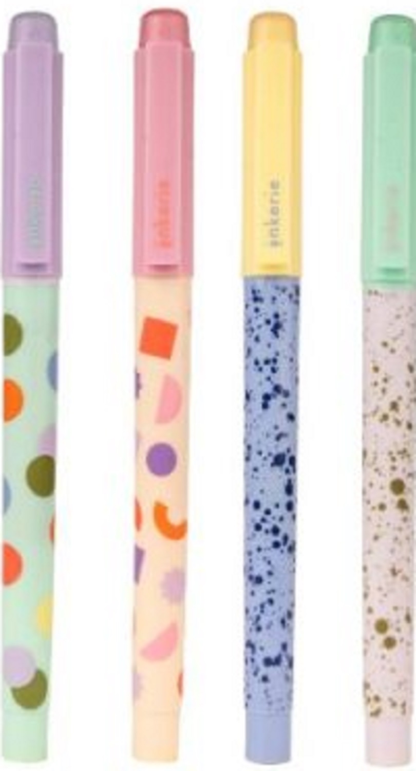 Set 4 markere - Inkerie - Multicolor | Kikkerland