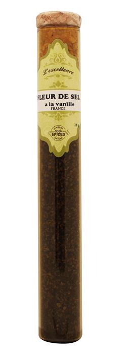 SARE DE MARE CU VANILIE - TUB CONDIMENTE / FLEUR DE SEL A LA VANILLE TUBE | le mond