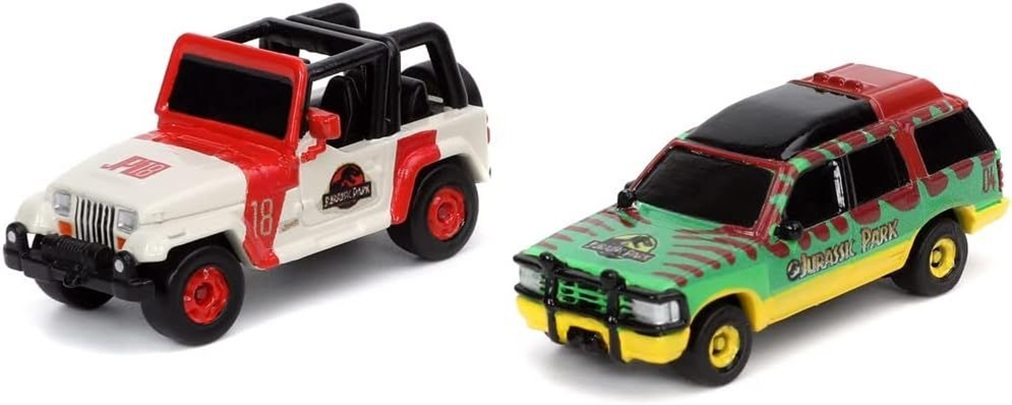 Set masinute metalice + scena Jurassic Park  | Jada Toys