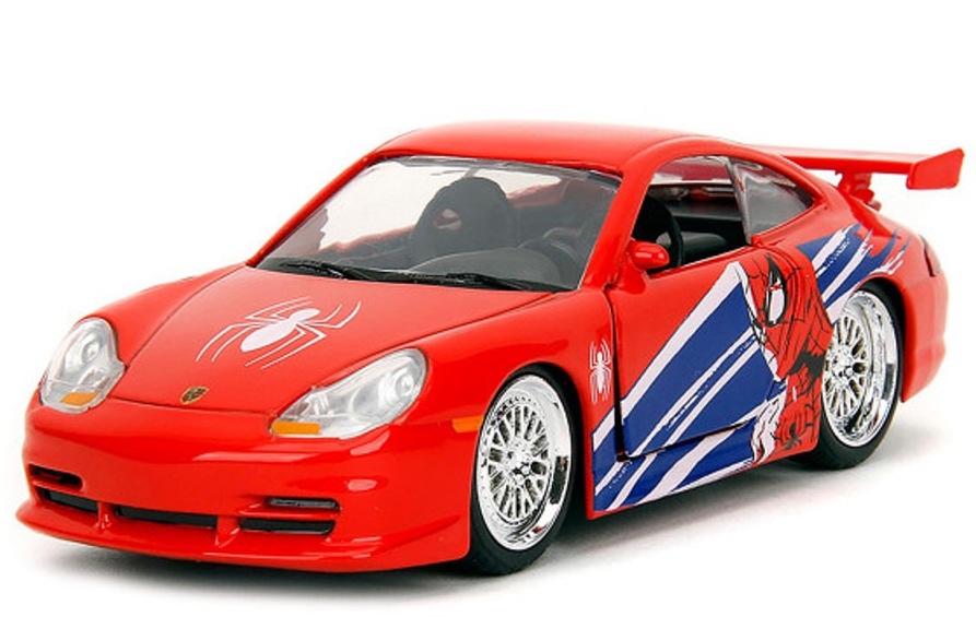 Masinuta metalica Marvel Spiderman - Porsche 911 GT3 RS, 1:32 | Jada Toys