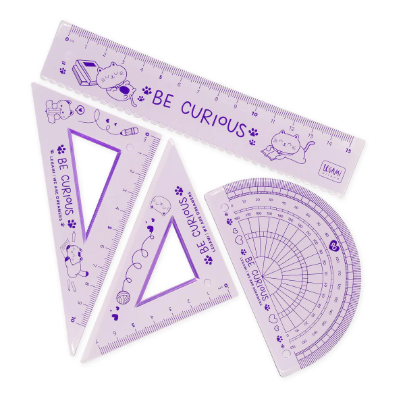 Set 4 instrumente geometrie - Kitty - You Rule | Legami