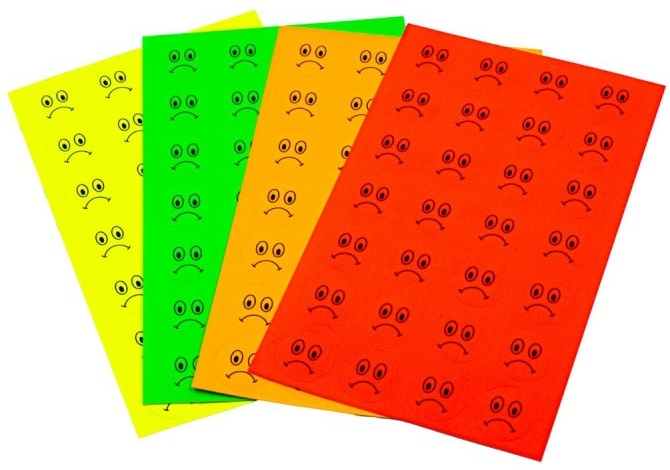 Stickere colorate calificativ „Rau” | Colorarte