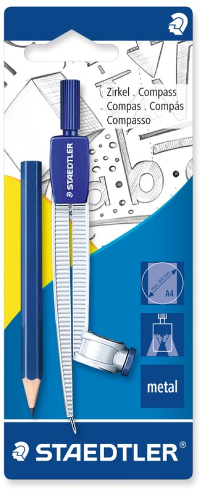 Compas scolar cu adaptor si mine - Noris | Staedtler