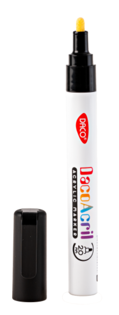 Marker acrilic - Negru | Daco