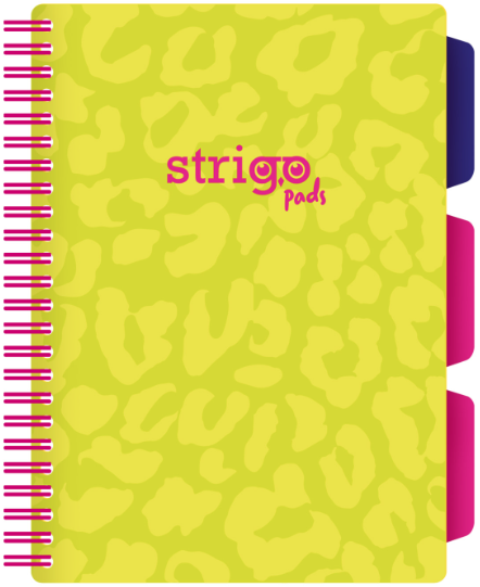 Caiet cu spirala si separatoare - Pads Project Book - Neon - A5, Dictando | Strigo