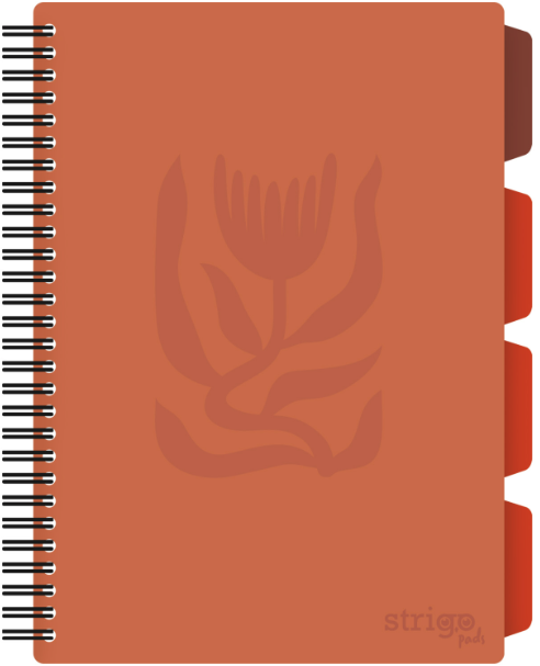 Caiet cu spirala si separatoare - Pads Project Book - Floral - B5, Matematica | Strigo