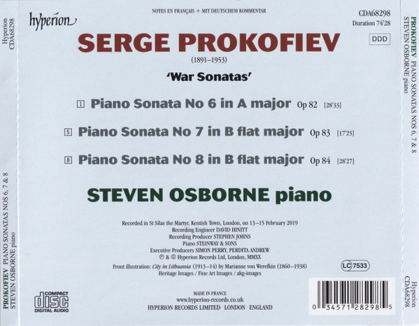 Prokofiev: Piano Sonatas Nos 6, 7 & 8 | Steven Osborne