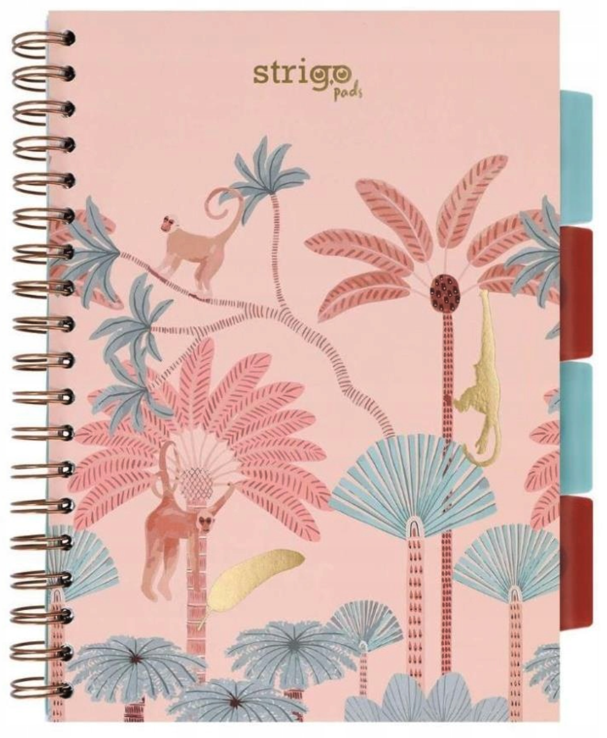 Caiet matematica cu spirala si separatoare B5 (100 file) - Strigo Pads Project Book (Africa) | Strigo