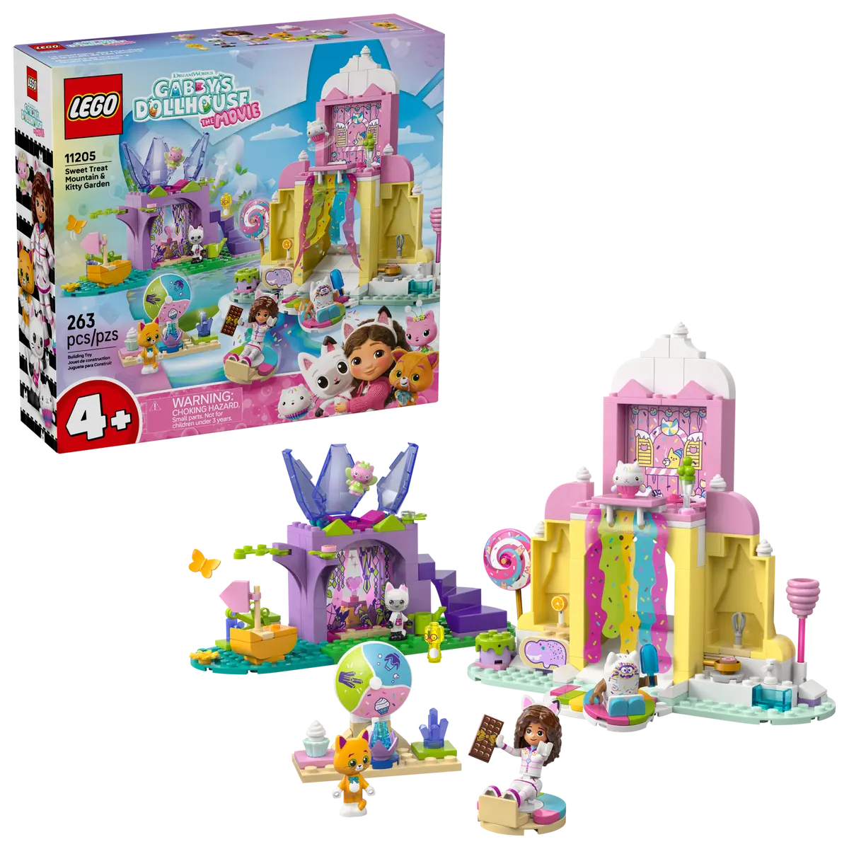LEGO Gabby's Dollhouse - Sweet Treat Mountain and Kitty Garden (11205) | LEGO
